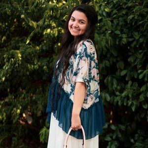 Bohemian Floral Cover Up